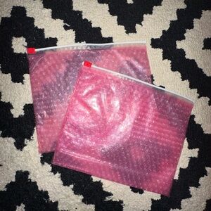 Glossier Pink Bubble Pouches